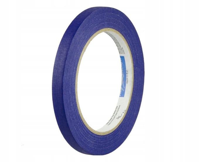 Blue Dolphin Schilderijtape Blauw 10mm x 50m - Scherpe Randen