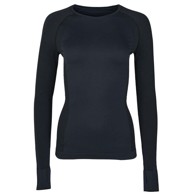 Sweaty Betty Athlete Seamless Workout Long Sleeve Top ZWART - Maat M