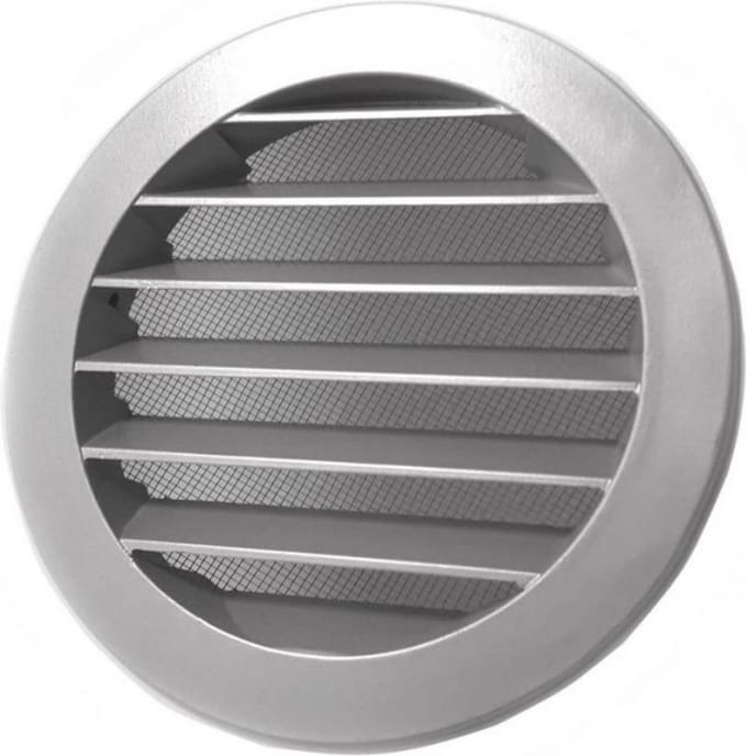 Schoepenrooster rond Ø150mm - Aluminium
