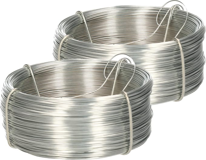 Amig IJzerdraad - 2x rol - 0,7 mm x 75 m - verzinkt staal - binddraad