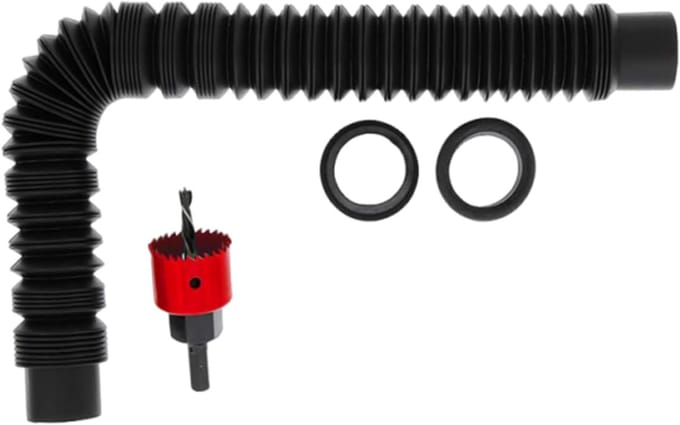 Regenton Aansluiting - Wateropvang Set - Tuinirrigatie - Verstelbare Lengte - 15-79 cm