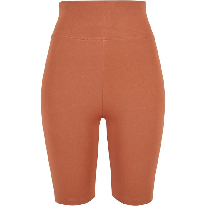 Urban Classics - High Waist Korte cycle broek - 4XL - Oranje