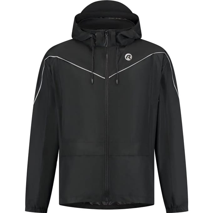 Rogelli Commuter Essential Dames en Heren Regenjas - Fiets - Zwart