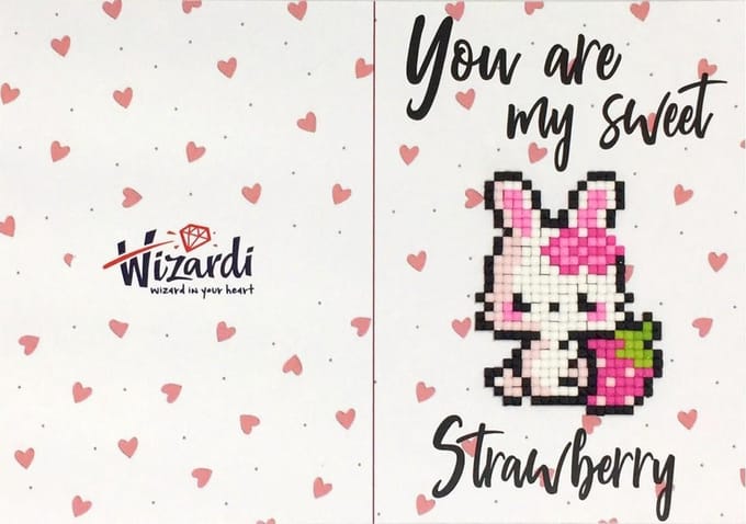 Diamond Paint Card Sweet Strawberry WD0353