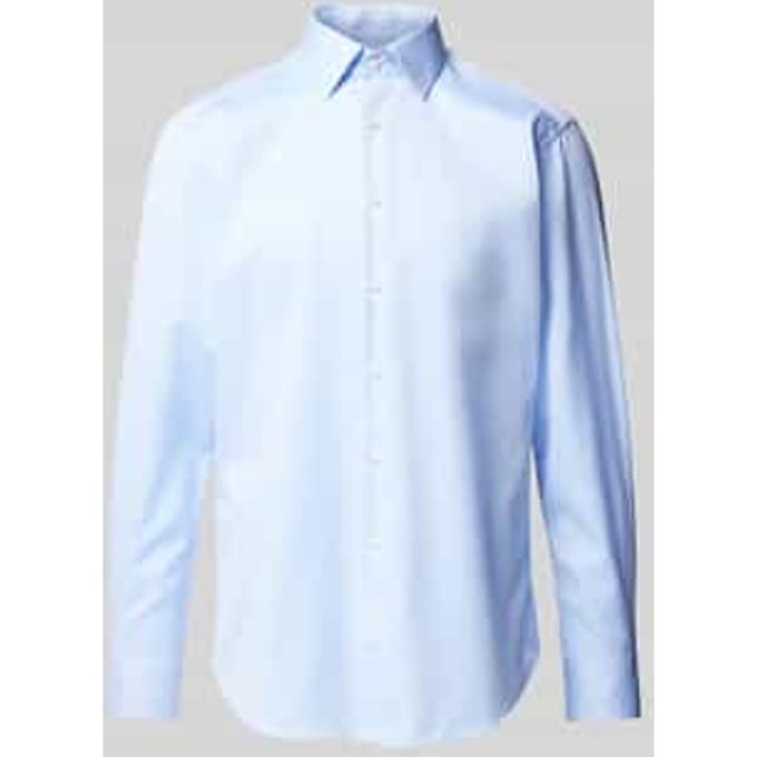 Regular fit zakelijk overhemd van fijn twill