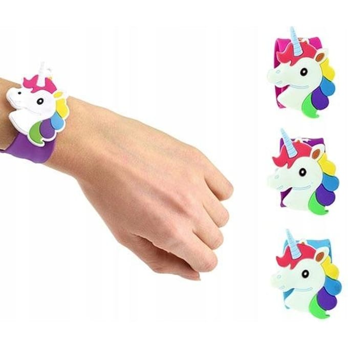 Bracelet Enroulable à Pression Licorne Silicone beige