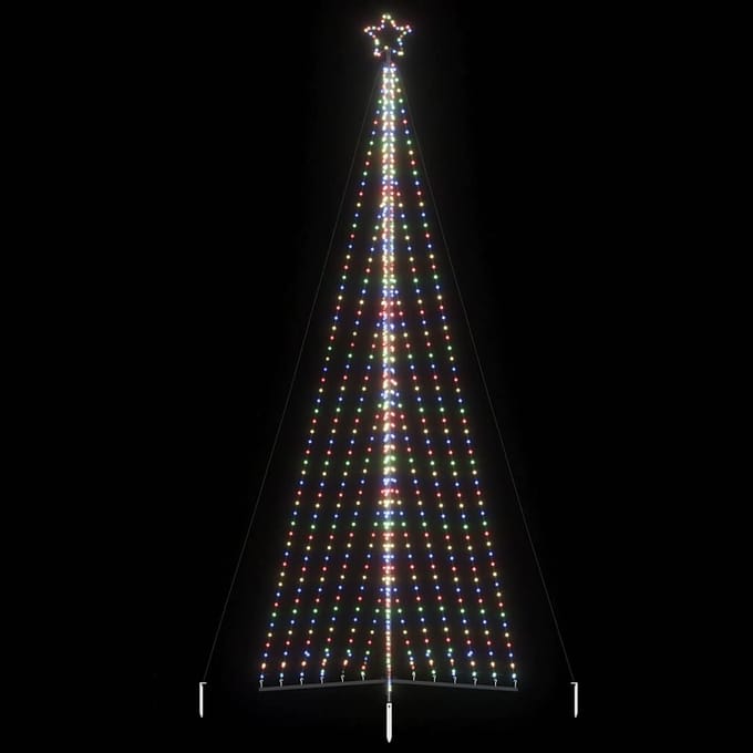 vidaXL - LED-kerstboom - 789 - LEDs - kleurrijk - 476 - cm