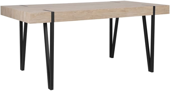 ADENA - Eettafel - Lichte houtkleur - 90 x 150 cm - MDF