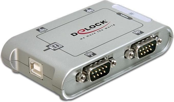 Delock - Adapter USB 2.0 Seriell 4-Port Industrie RS-232