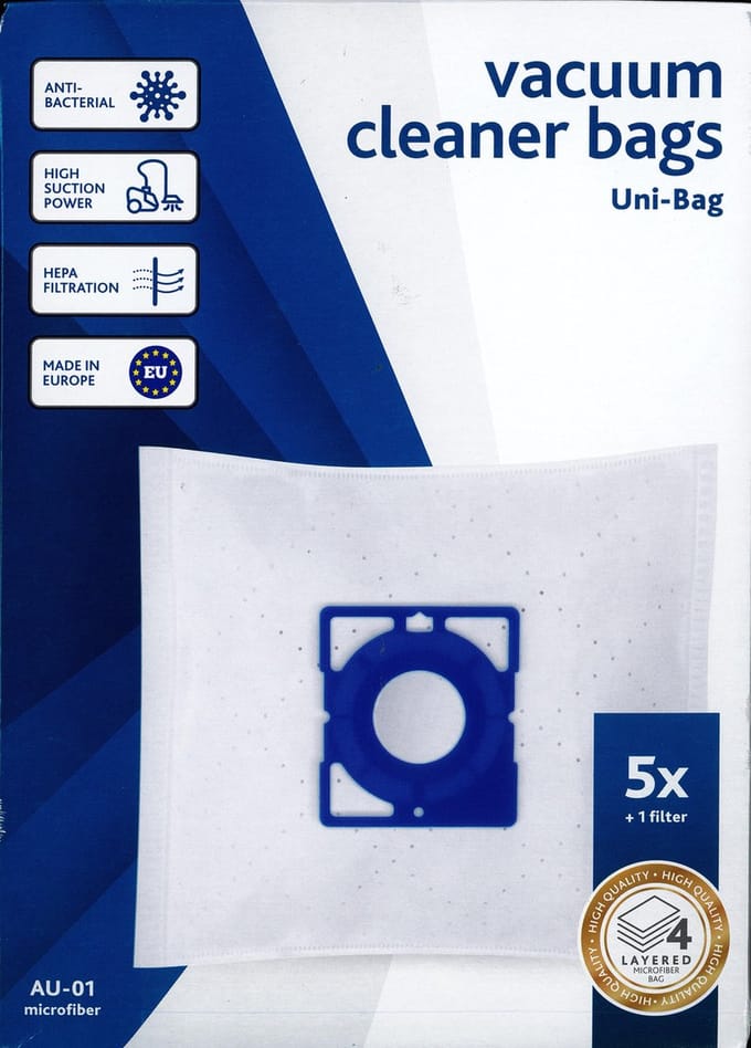 Vacustock stofzuigerzakken - Uni-Bag 5 zakken en filter