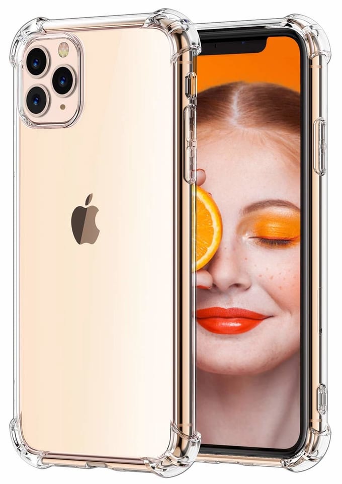 Ntech Anti Shock Back Cover - Geschikt voor iPhone 11 Pro Max - Transparant