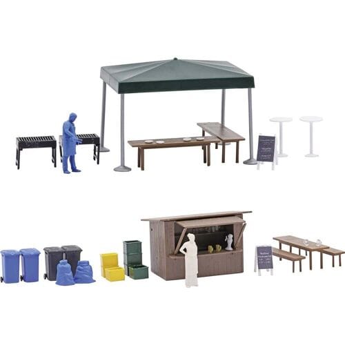 Busch 1860 H0 Buurtfeestaccessoires