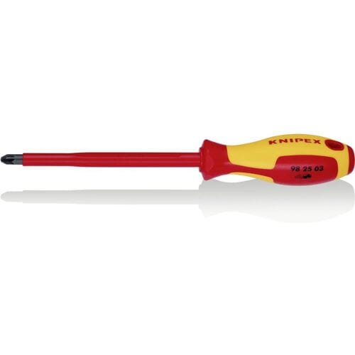 Knipex 98 25 03 VDE Kruiskop schroevendraaier PZ 3 Koplengte: 150 mm DIN EN 60900