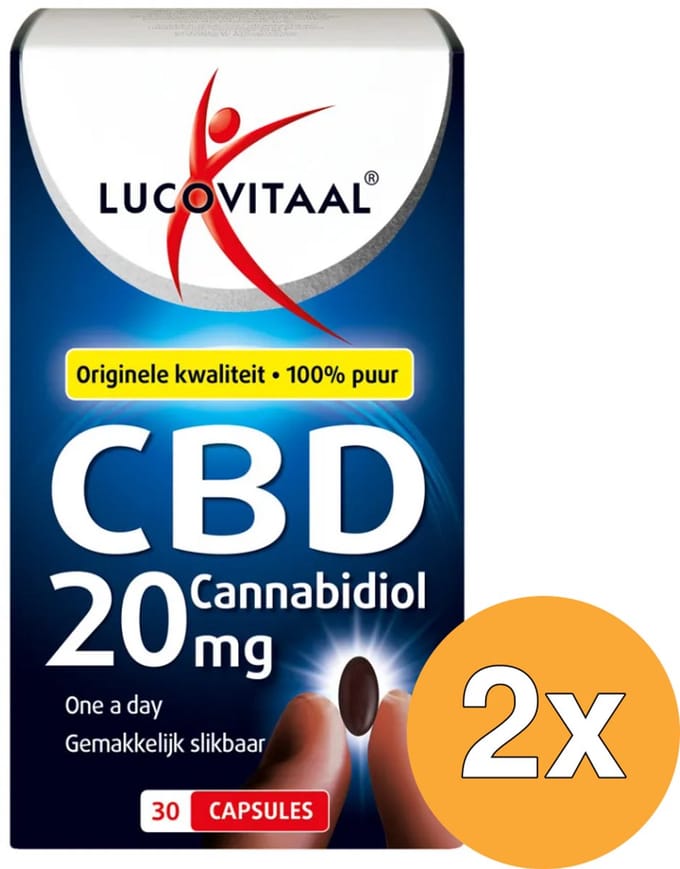 2x Lucovitaal CBD 20mg (30 capsules)