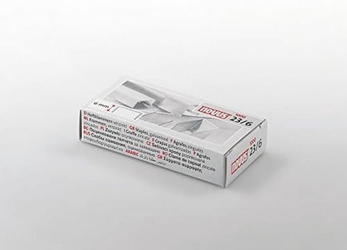 Nietjes 23/6, Verzinkt, 1000 Stuks - Geschikt voor nietmachine