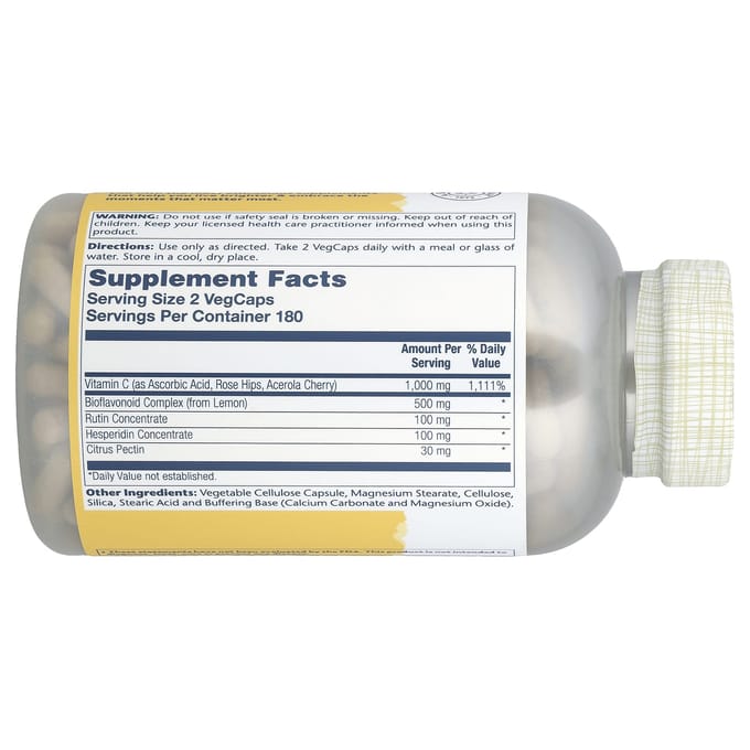 Gebufferd Super Bio Vitamine C, Plantaardige Capsules 360