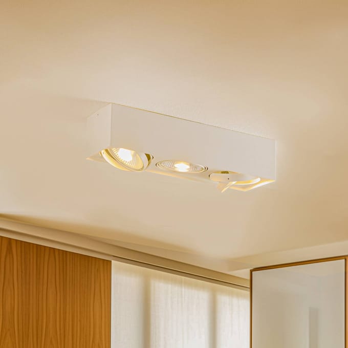 Argon Plafondspot Ronda, 3-lamps, wit
