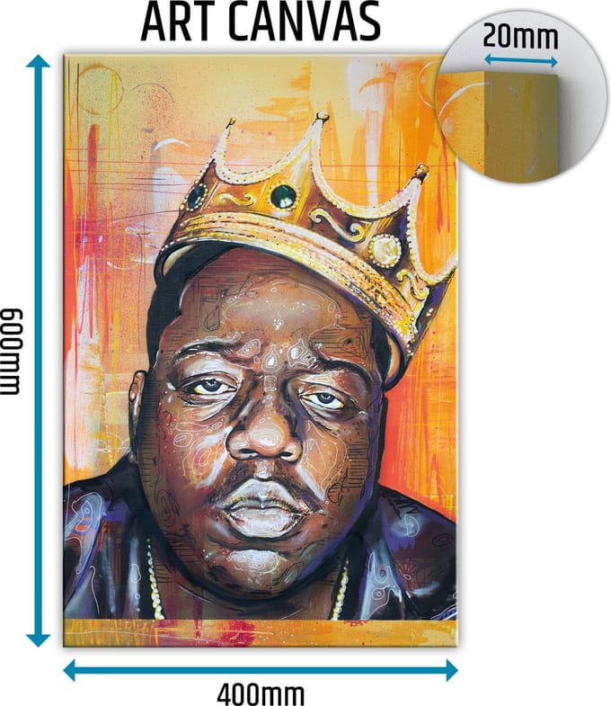 Biggie 01 canvas schilderij 40x60 cm