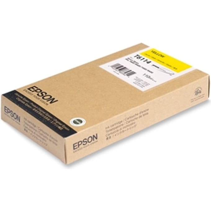 Epson T6114 inktcartridge geel standaard capaciteit (origineel)