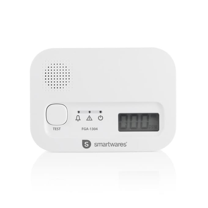 Smartwares FGA-13041 - Koolmonoxidemelder CO melder - 85 dB - Levensduur 10 jaar - BSI Gecertificeerd