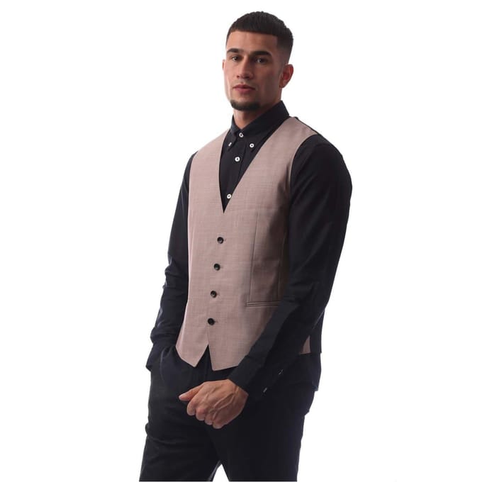 Boss Herenvest met enorme pasvorm (Roze)