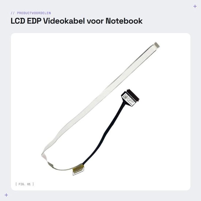 LCD EDP Videokabel voor Notebook Modellen