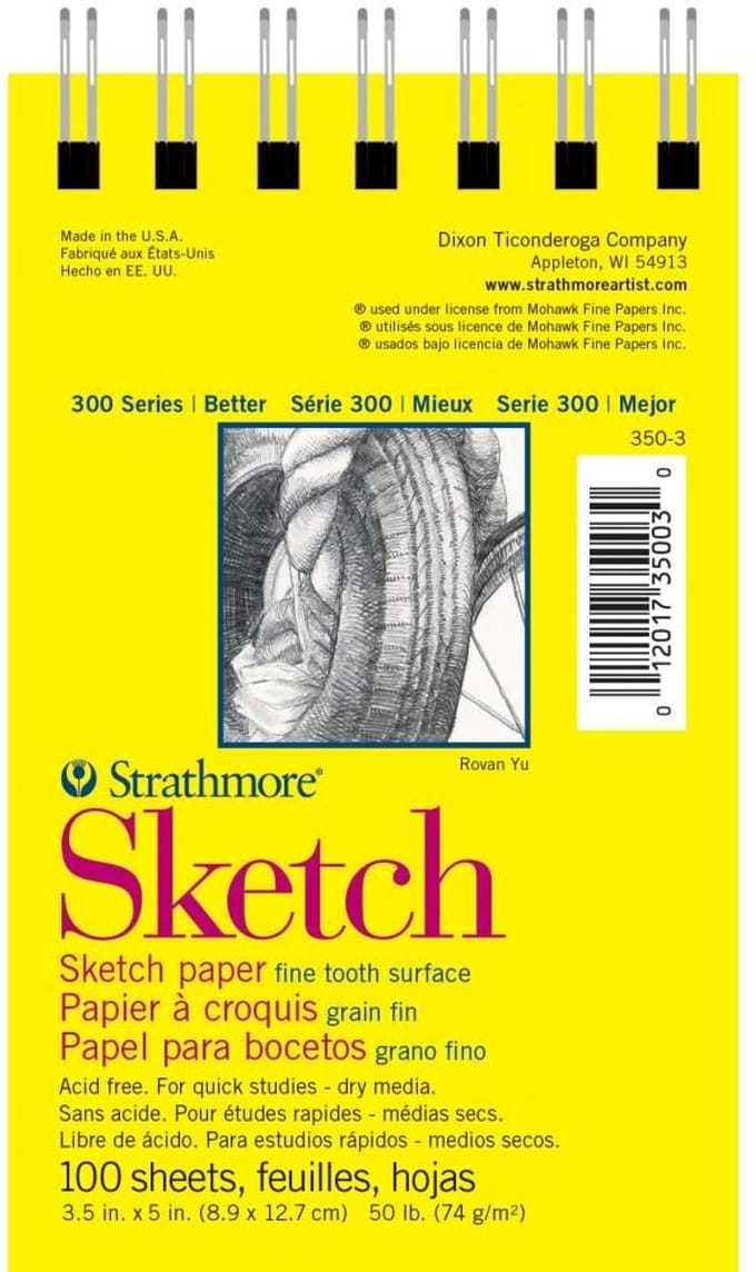 Strathmore - 300 Series Sketch Pad - 8.9 x 12.7 cm - 74 grams - 350-3