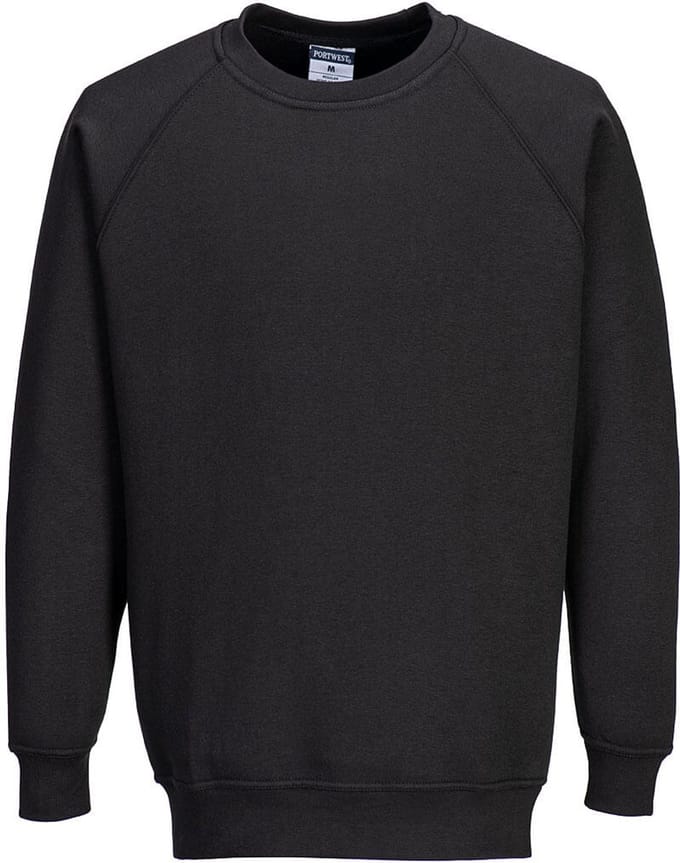 Portwest Roma Sweatshirt B300 - Zwart - 5XL