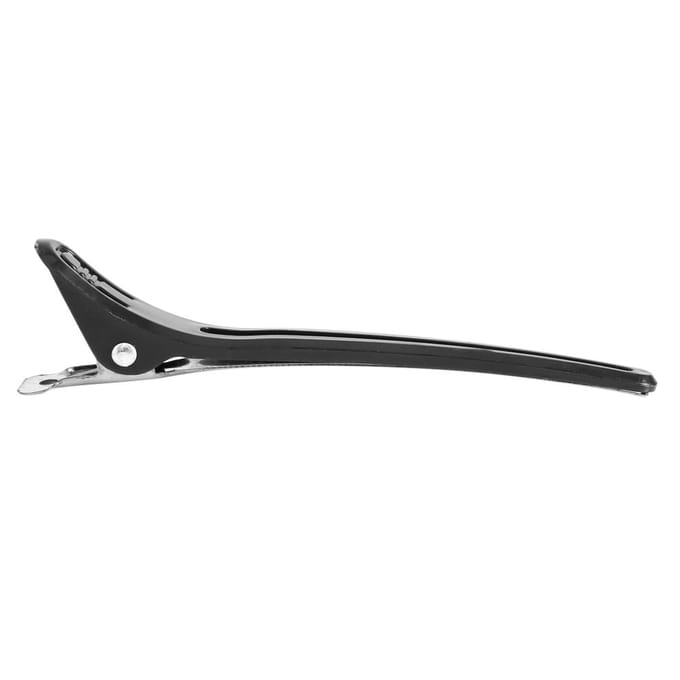 12 STuks Pak Salon Haardelingsclip Aluminiumlegering Kappersklemmen Haarspeld Stylinggereedschap black