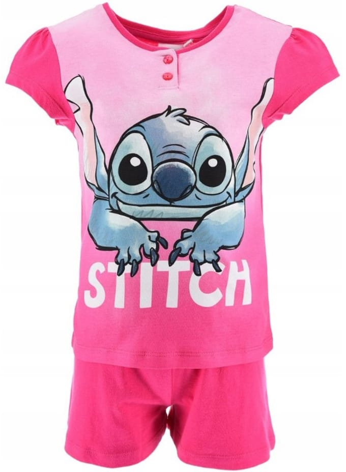 Lilo en Stitch short pyjama - in geschenkendoos - Kleur Fushia. Maat 110 cm - 5 jaar.
