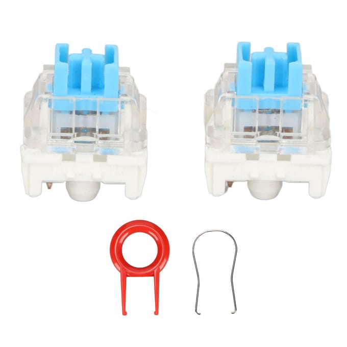 10 Pièces Interrupteurs de Clavier Interrupteur Bleu Structure Exquise pour Remplacement DIY Mécanique