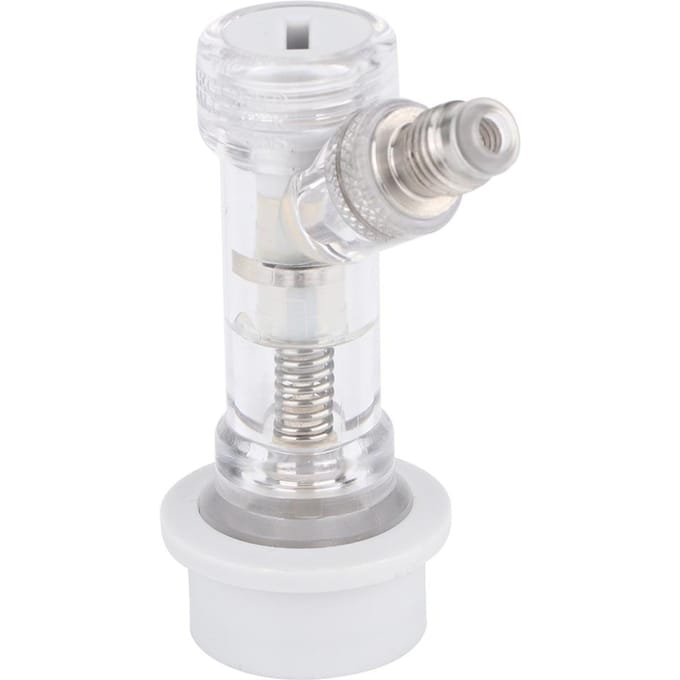 Transparante Kogelvergrendeling Keg Ontkoppeling met Interne Terugslagklep Bierfust Connector Accessoires white