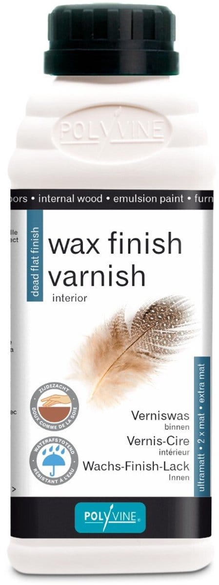 Polyvine Verniswas - wax finish - extra mat - grijs - 500 ml