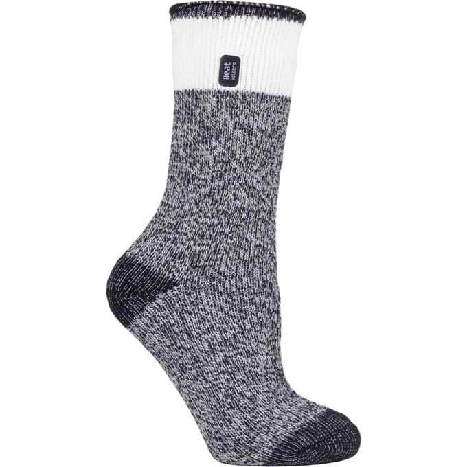 Heat Holders - Dames 2.3 tog thermo wintersokken - Snowdrop Zwart