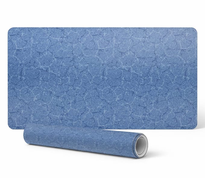 Toetsenbord- en accessoiresonderlegger met steenstructuur 100x50 cm