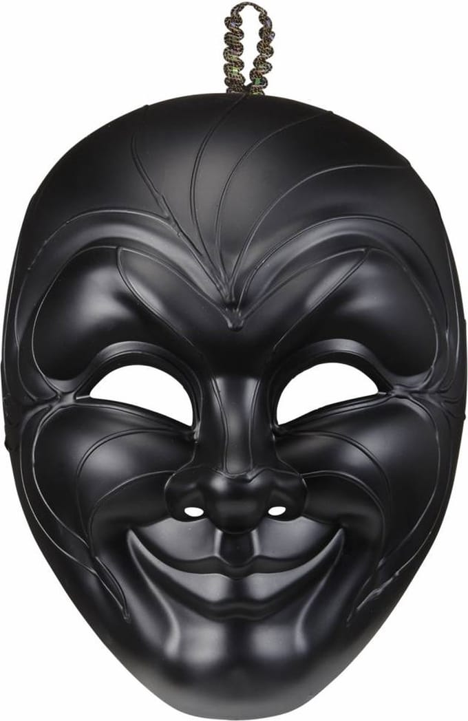 Zwart Venetiaans masker