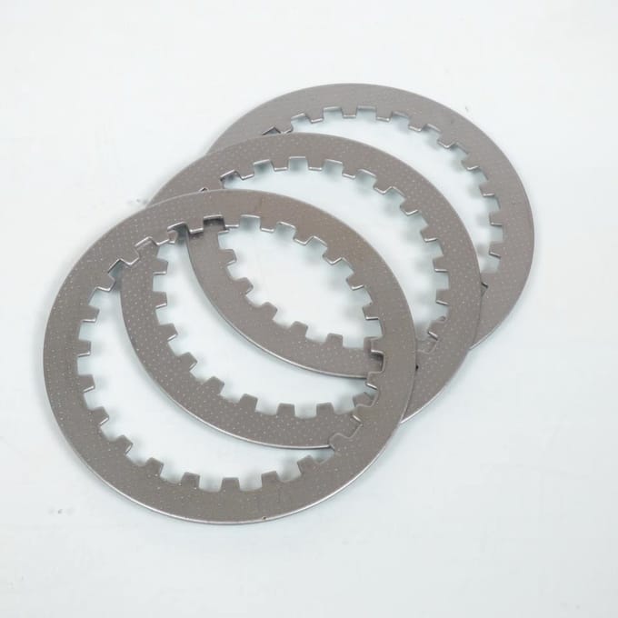 Koppelingsplaat Tecnium voor Motor Yamaha 125 YBR E 2005 tot 2016 3 gladde platen Nieuw