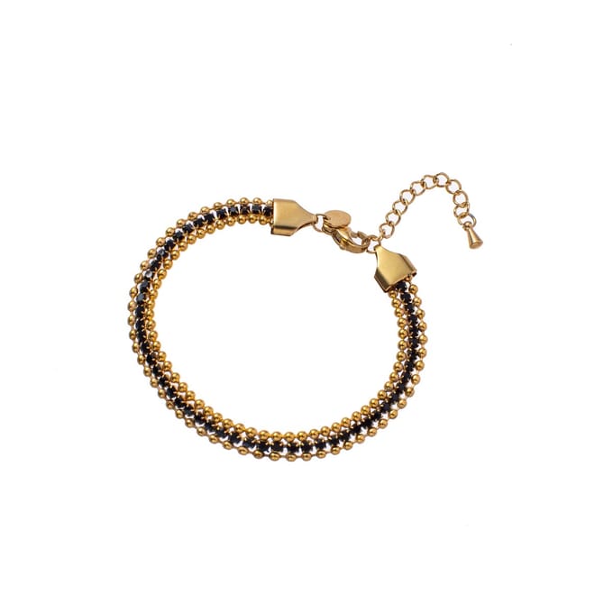 Go Dutch Label Armband (Sieraad) stenen Zwart