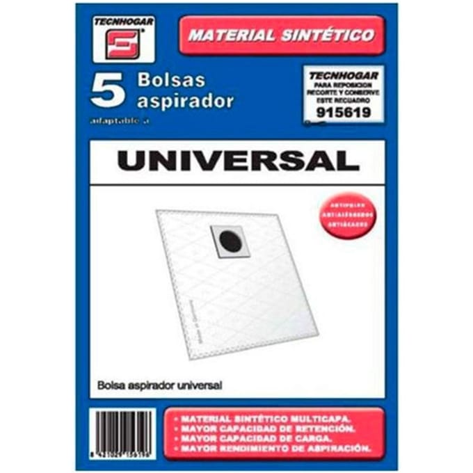 Tecnhogar Universele Stofzuigerzakken - 5 stuks