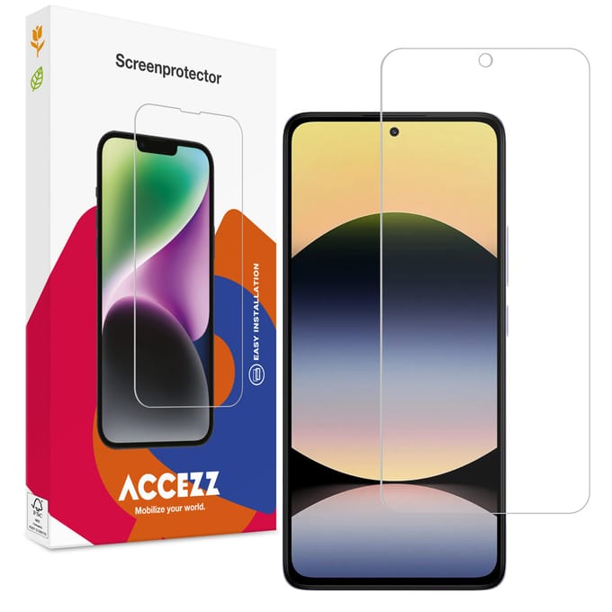 Accezz Screen Protector - Geschikt voor Xiaomi Redmi Note 14 (4G) / Xiaomi Redmi Note 14 5G - Gehard Glas Screenprotector