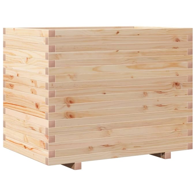 vidaXL - Plantenbak - 90x60x72 - cm - massief - grenenhout