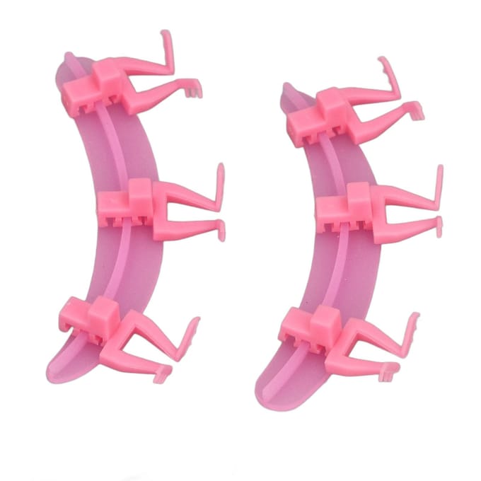 Wimperextensionscheider van siliconen, wasbaar, hulpmiddel voor het scheiden van wimperextensions in een schoonheidssalon. pink