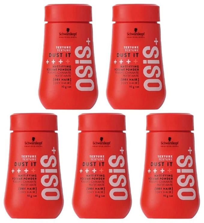 5x Schwarzkopf OSiS+ Dust it Mattifying Volume Powder 10gr