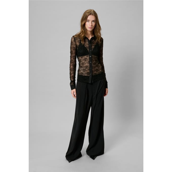 My Essential Wardrobe Ritamw Shirt Dames - Jurken - Zwart - Maat M