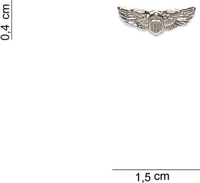 Embleem metaal US airforce pilot klein pin