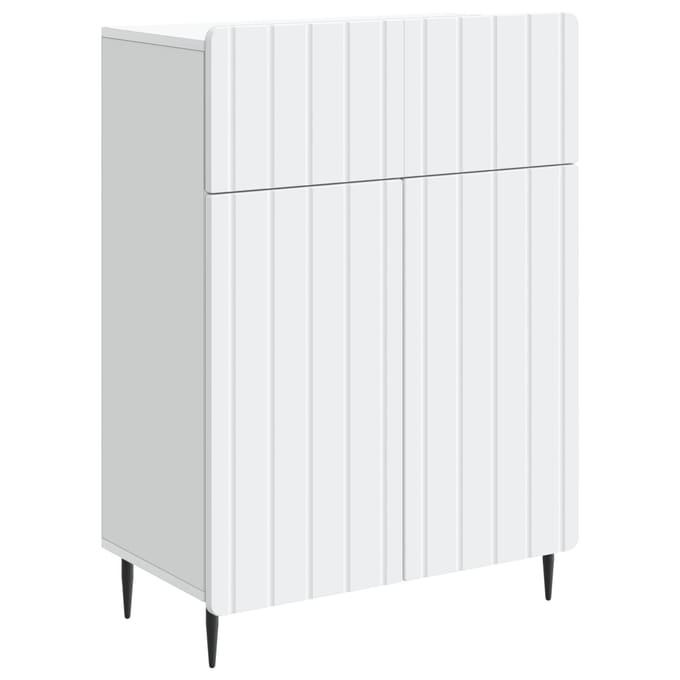 vidaXL - Dressoir - Wit - 66 - x - 34,5 - x - 92 - cm - Bewerkt - hout