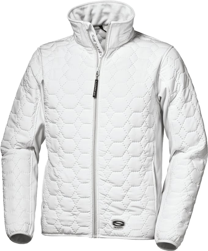 SIR SAFETY THERMO Softshell Werkjas HEREN Veiligheidsjas Wit - Winddicht - Gevoerd - Elastische Boorden