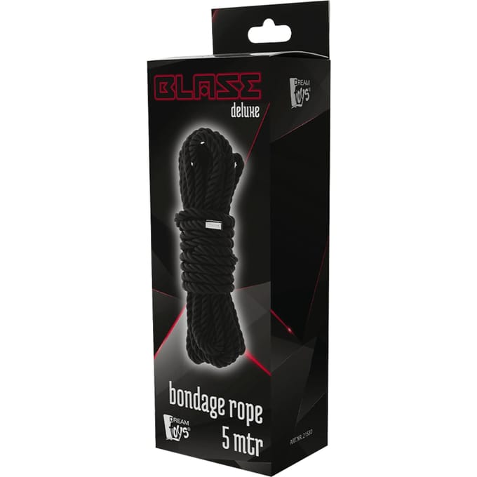 Blaze - Deluxe bondagetouw 5 meter - Zwart