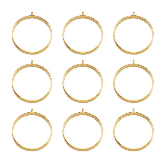 Dailygoods - Open Achter Bezel Hangers voor Doe-Het-Zelf Hars Sieraden Maken