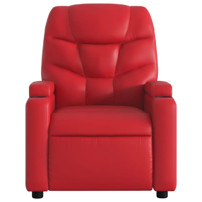 vidaXL - Fauteuil - verstelbaar - kunstleer - rood
